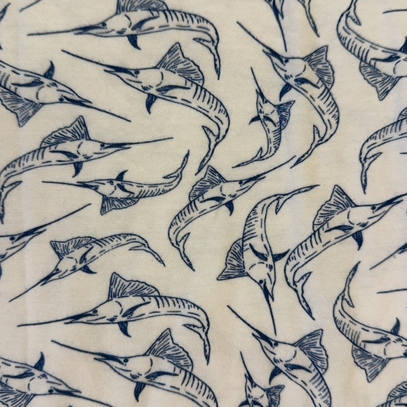 Artistry in motion. Mens size large. White with blue tuna tee. NEW WITH TAGS!!! - Picture 3 of 3